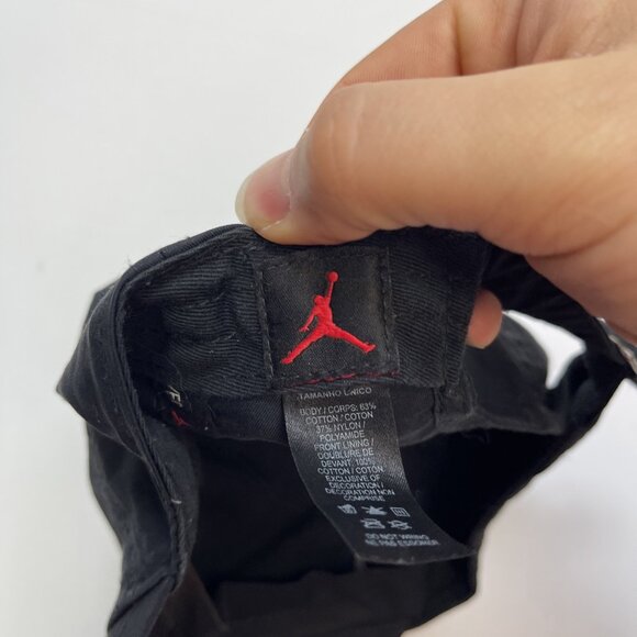 Nike Air Jordan Jumpman Heritage86 Hat DC3673-011 Bred Black Red Strapback - Picture 11 of 13